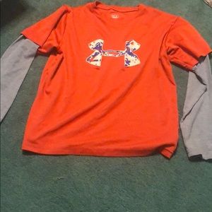 Under Armour long sleeve heat tech shirt - boys